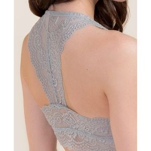 Gray Lace Bralette